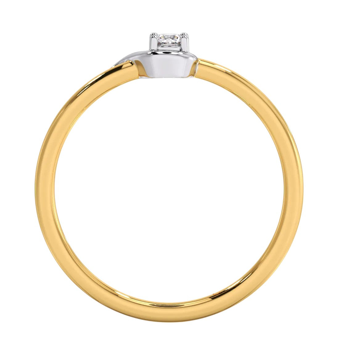 Floral pattern 925 Sterling Silver Elegant Gold Plated CZ Stone Light Weight Ring For Women By Kesardeep (Copy)